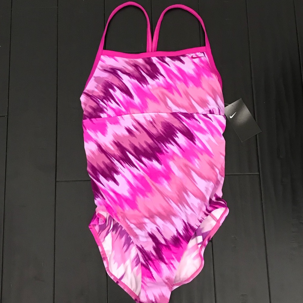 Nike Swimsuit One Piece Pink/purple Print